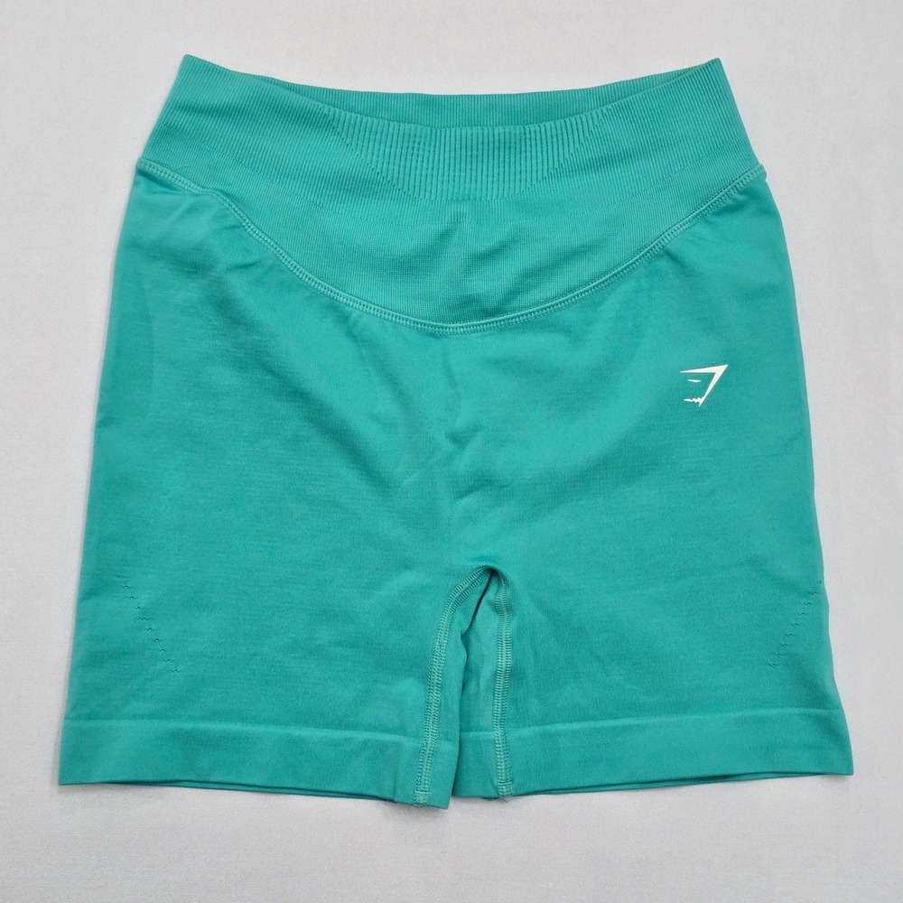 Gymshark Vital Seamless 2.0 Shorts Teal Green High Waisted Small